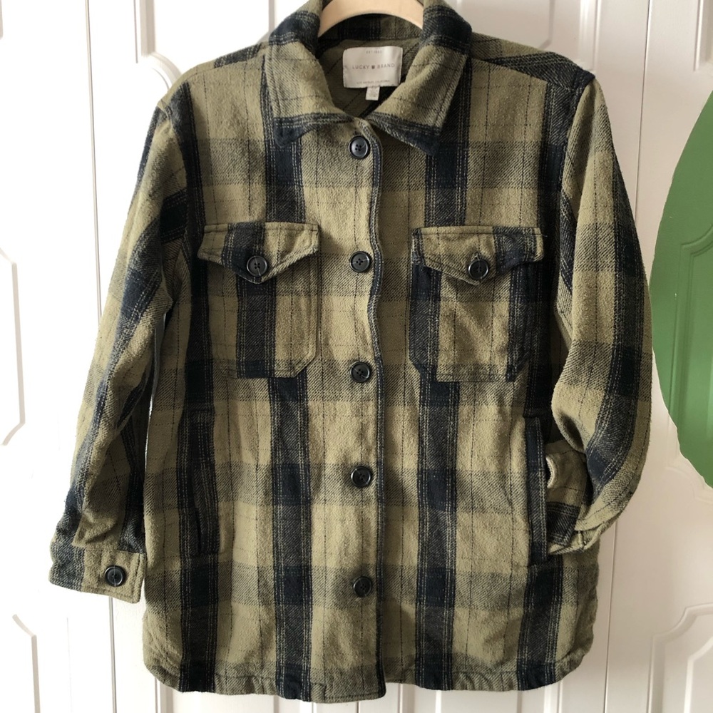 LUCKY Green plaid jacket